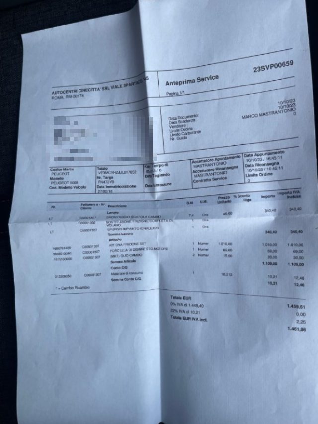 PEUGEOT 5008 usata, con Frenata d