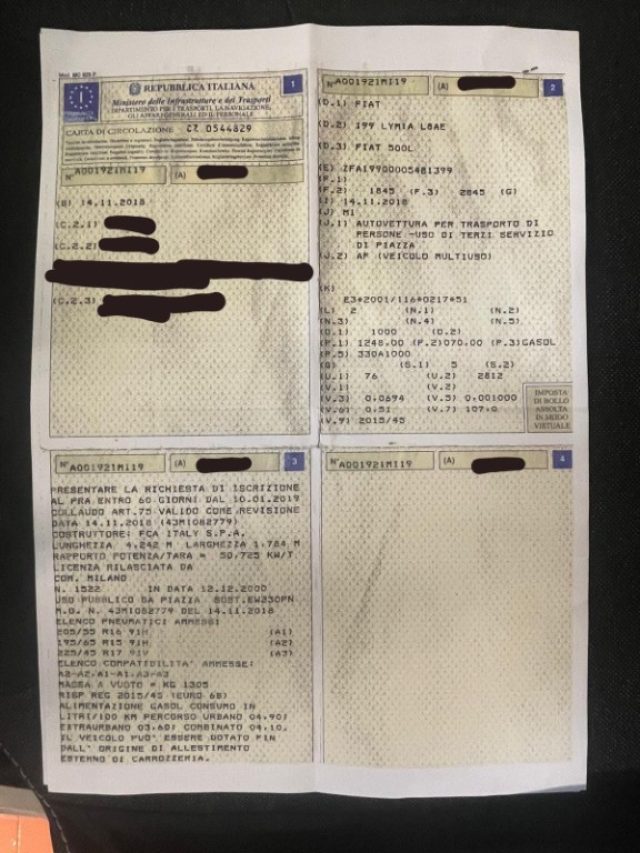 FIAT 500L usata, con Immobilizzatore elettronico
