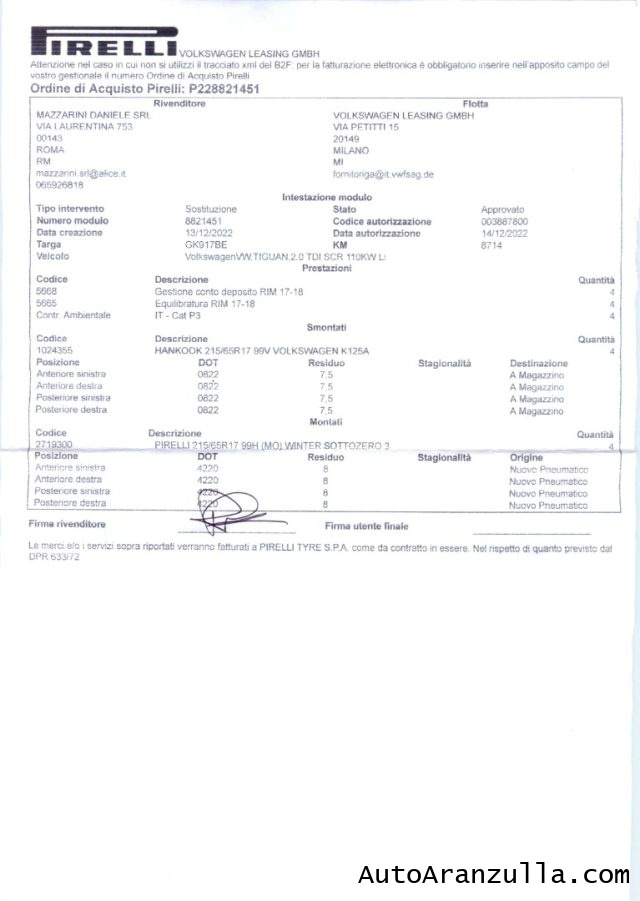 VOLKSWAGEN Tiguan usata, con Bluetooth