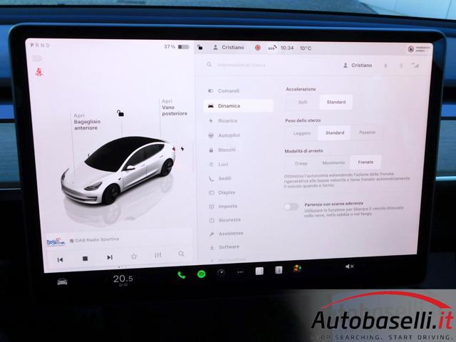 TESLA Model 3 usata, con Sistema di avviso di distanza