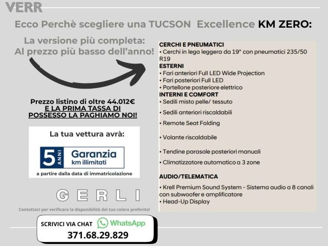 HYUNDAI Tucson usata, con Airbag