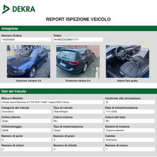 VOLKSWAGEN Passat Variant usata, con Airbag