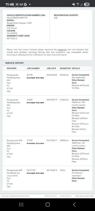 LAND ROVER Range Rover Evoque usata, con Fendinebbia