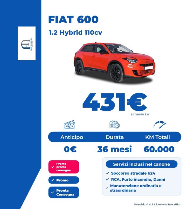 FIAT 600 usata, con Airbag Passeggero