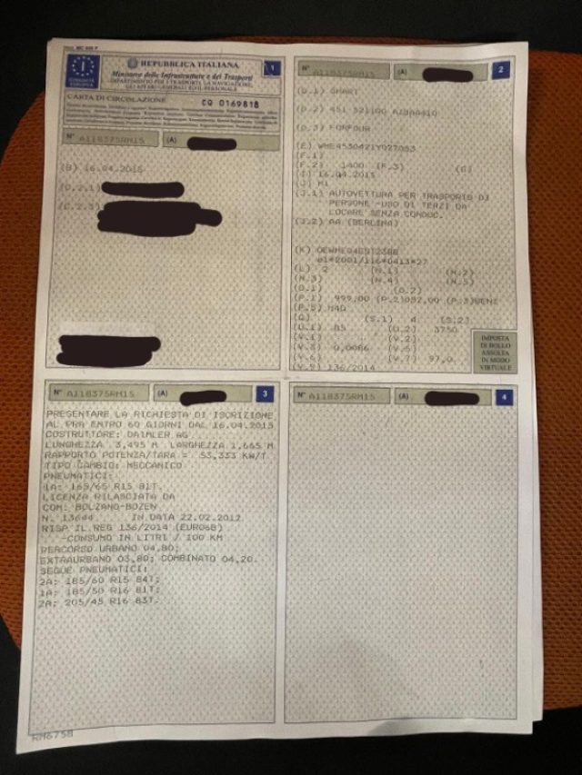 SMART ForFour usata, con Sedile posteriore sdoppiato