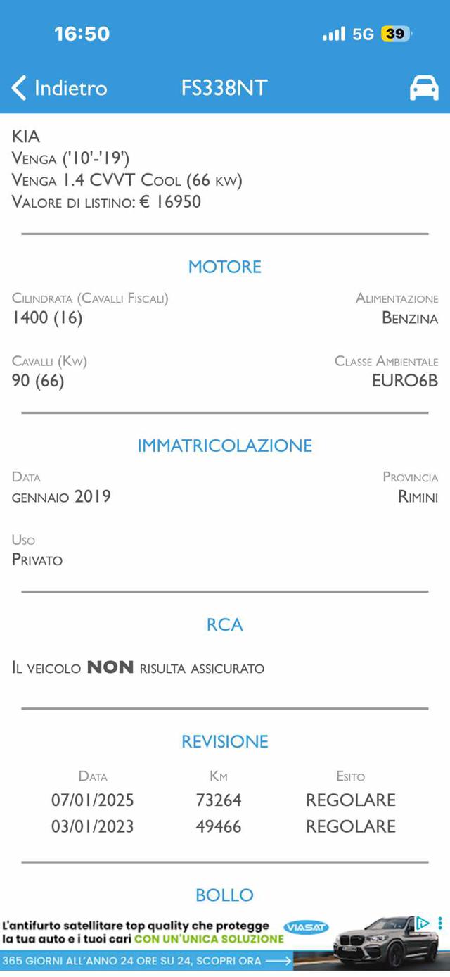 KIA Venga usata, con Autoradio