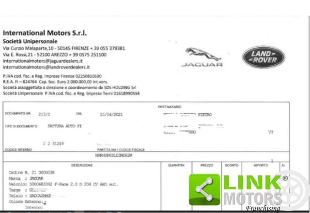 JAGUAR F-Pace usata 39