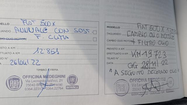 FIAT 500X usata, con Immobilizzatore elettronico