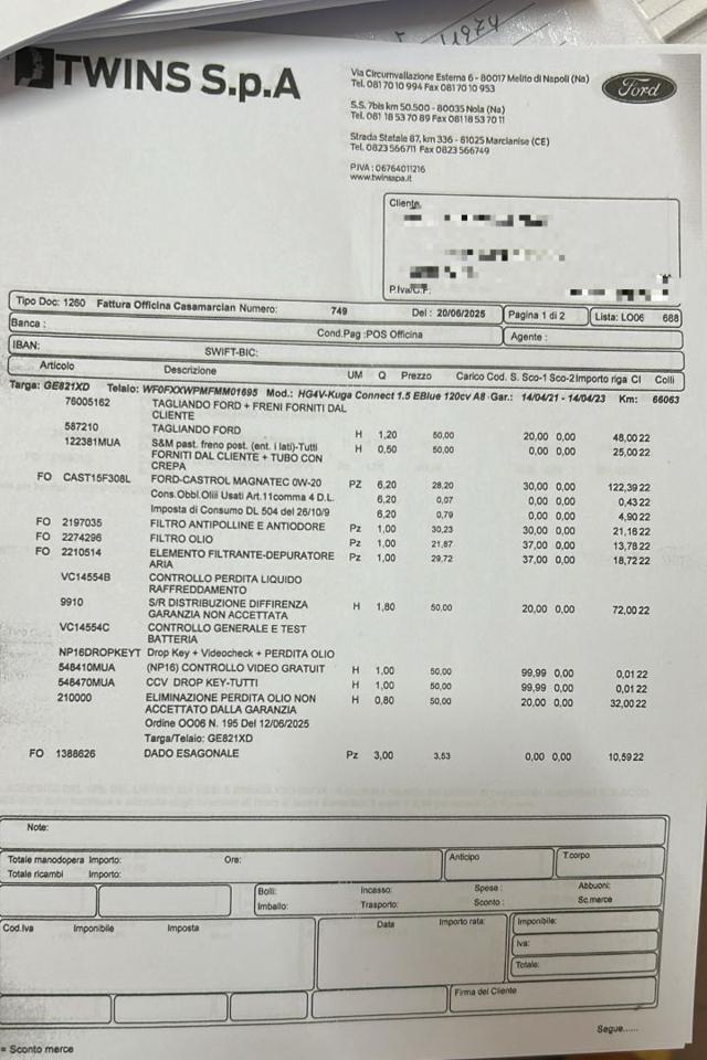 FORD Kuga usata, con Climatizzatore