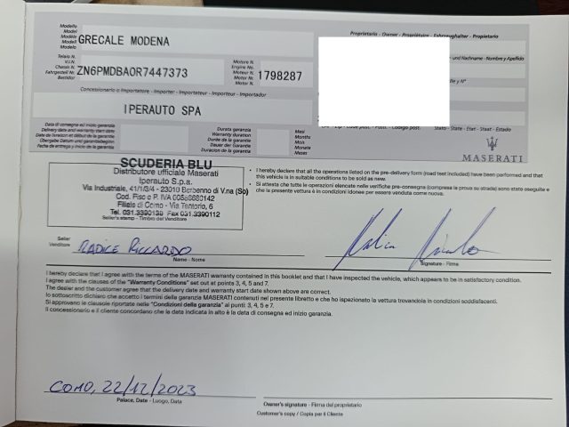 MASERATI Grecale usata, con Servosterzo
