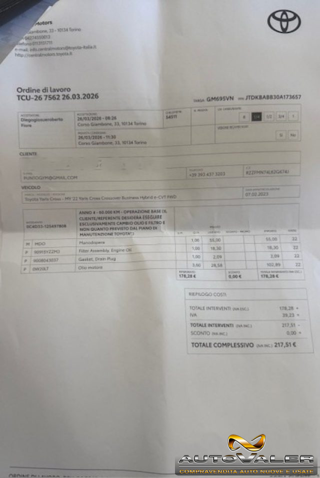 TOYOTA Yaris Cross usata, con Luci diurne LED