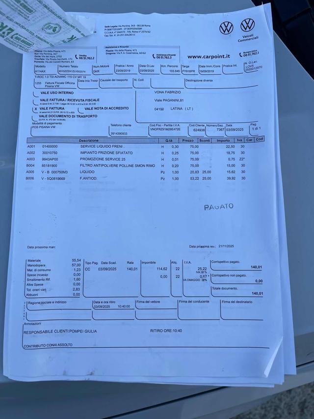 VOLKSWAGEN T-Roc usata, con Controllo trazione