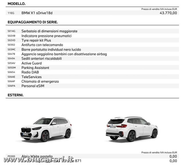 BMW X1 usata, con Filtro antiparticolato
