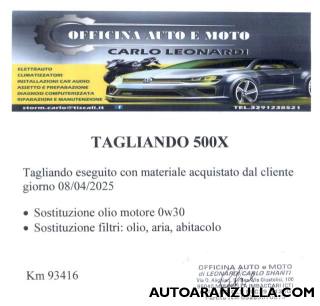 FIAT 500X usata, con Controllo elettronico della corsia