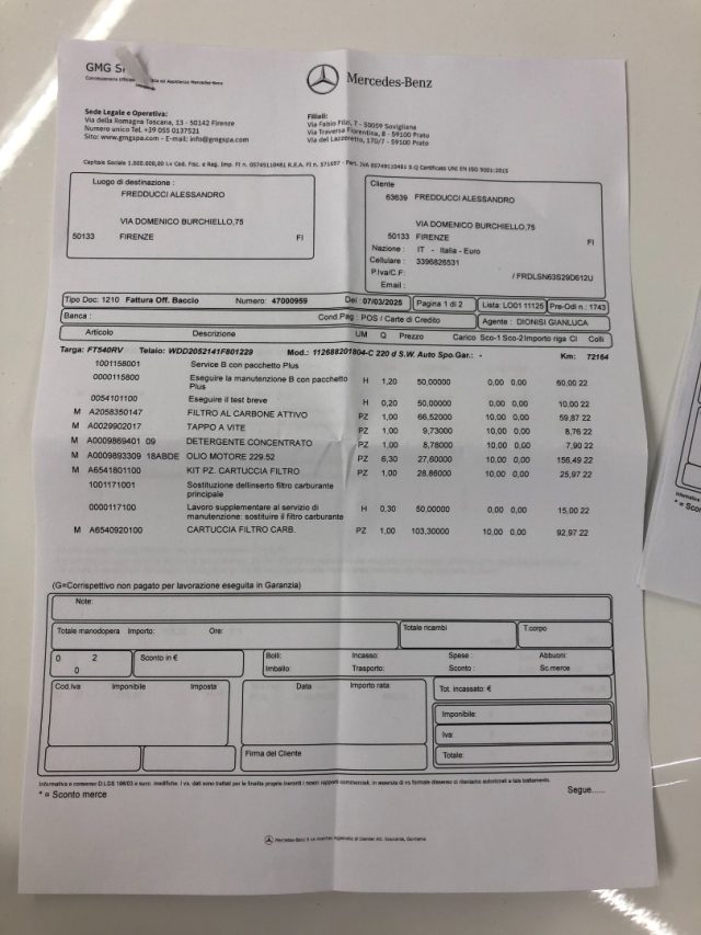 MERCEDES-BENZ C 220 usata 23