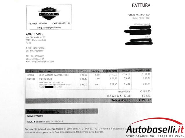 BMW 114 usata 69