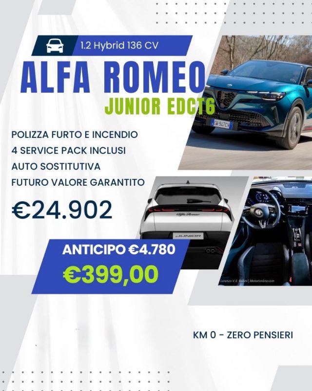 ALFA ROMEO Junior usata, con Controllo trazione