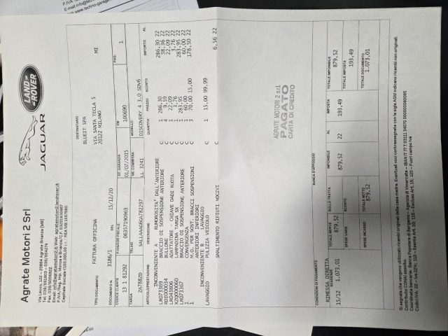 LAND ROVER Discovery usata, con Luce d