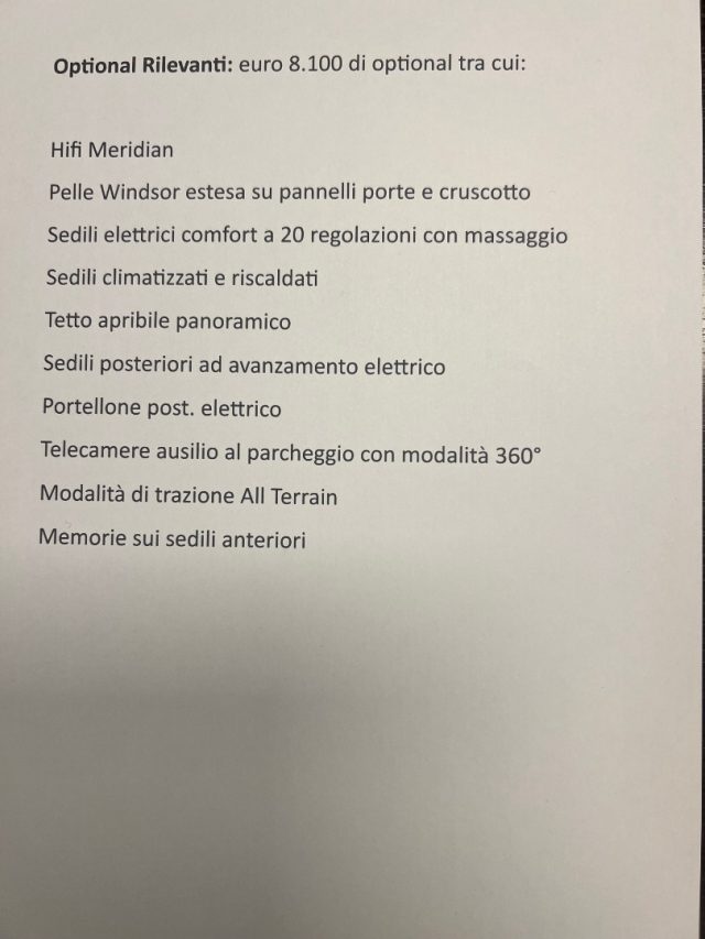 LAND ROVER Range Rover Velar usata, con Antifurto