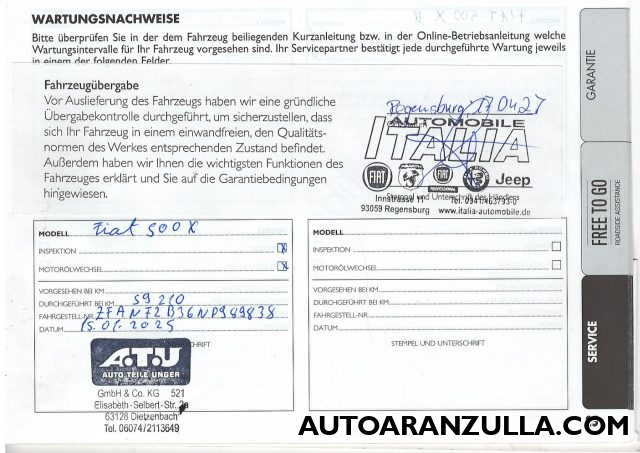 FIAT 500X usata, con Autoradio digitale
