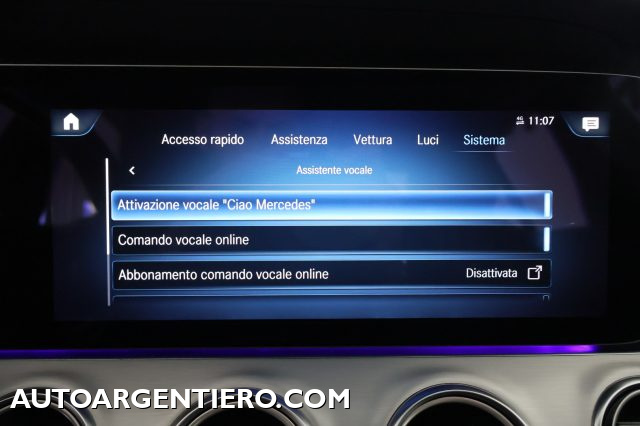 MERCEDES-BENZ E 200 usata, con Controllo vocale